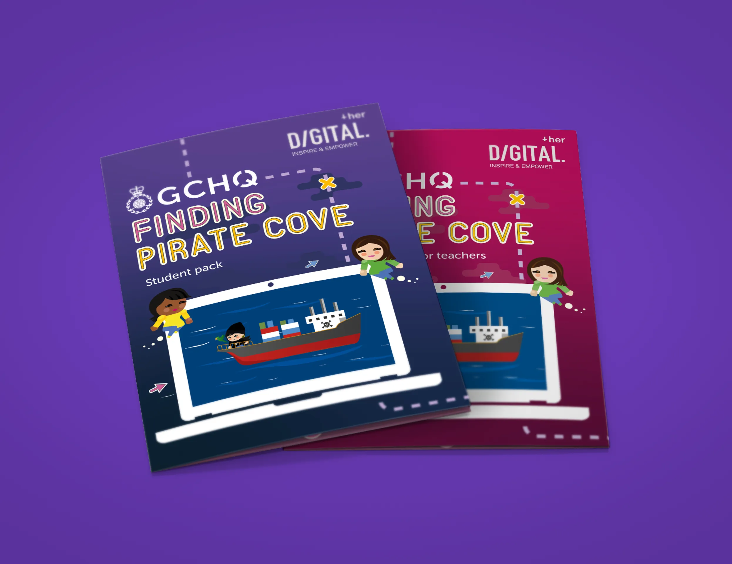 Image of two activity booklets; one for students and one teachers.